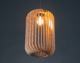 Hänglampa, pendellampa, taklampa, pendel i trä, pendellampa i trä, pendellampa i trä, träarmatur, lampa