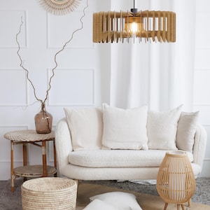 chandelier lighting,pendant light,wood ceiling lamp,wooden ceiling light,Geometric Lamp,dining light,pendant lights wood,modern light image 5