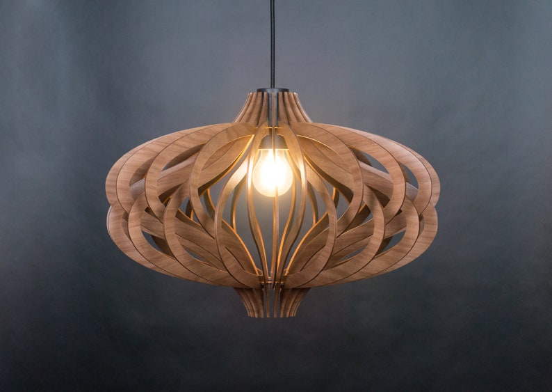 Mid century modern,pendant lamp, pendant light, wood ceiling lamp, wooden ceiling light, wood lamp, pendant lights wood, modern light, lamp image 6