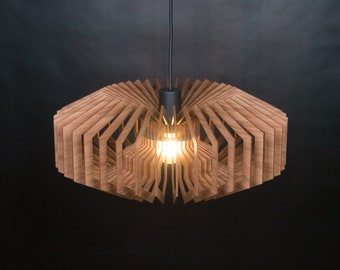 Lámpara colgante, lámpara de madera, lámpara colgante de madera, araña de madera, lámpara de comedor, luminaria de techo, lámpara de madera, araña, luz de techo, rústico