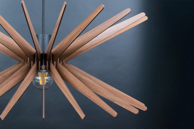 wood ceiling lamp,wooden ceiling light, chandelier lighting,Geometric Lamp,dining light, pendant light, pendant lights wood,modern light image 4