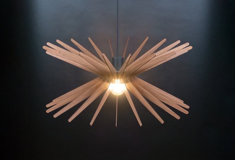 wood ceiling lamp,wooden ceiling light, chandelier lighting,Geometric Lamp,dining light, pendant light, pendant lights wood,modern light image 7