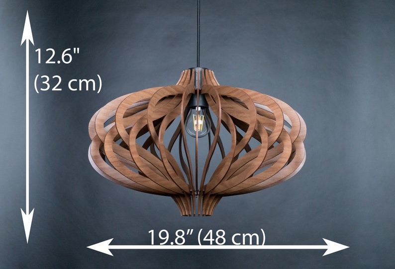 Mid century modern,pendant lamp, pendant light, wood ceiling lamp, wooden ceiling light, wood lamp, pendant lights wood, modern light, lamp image 4