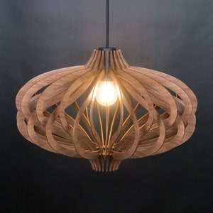 Mid century modern,pendant lamp, pendant light, wood ceiling lamp, wooden ceiling light, wood lamp, pendant lights wood, modern light, lamp image 7