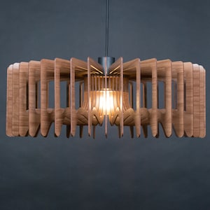 Kronleuchter Beleuchtung,Holz Deckenleuchte,Holz Deckenleuchte,Geometrische Lampe,Essen Licht,Holz Pendelleuchten,modernes Licht Bild 8