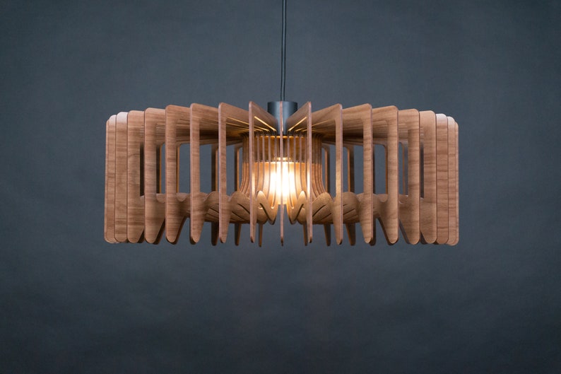 Kronleuchter Beleuchtung,Holz Deckenleuchte,Holz Deckenleuchte,Geometrische Lampe,Essen Licht,Holz Pendelleuchten,modernes Licht Bild 8