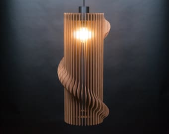 Wood Pendant Light ,Modern Chandelier Lighting, Hanging Dining Lamp, Ceiling Light Fixture ,Geometric Lamp ,Contemporary lamp, wooden light