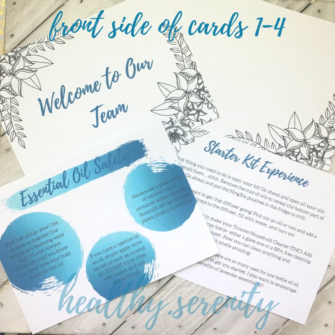 Young Living Welcome Card Packet Download - Etsy