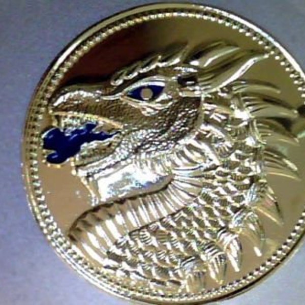 Game of Thrones Ice and Fire Dragon Brass Movie Token/ FLIPPING COIN