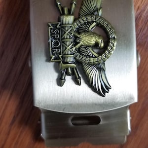 Belt Buckle Roman SPQR - brass 30mm