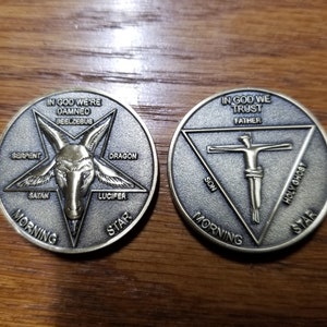 Best Seller: LUCIFER COIN, Morningstar TV hit series 1  1/4&quot; , Highest Quality , solid 18g brass coin
