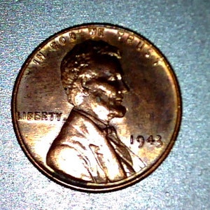 1943 copper plated cent
