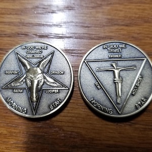 Best Seller: LUCIFER COIN, Morningstar TV hit series 1 1/4&quot; , Highest Quality , solid 18g brass coin