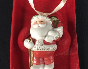 Vintage 1998 Lenox Santa Ornament collectible Christmas ornament