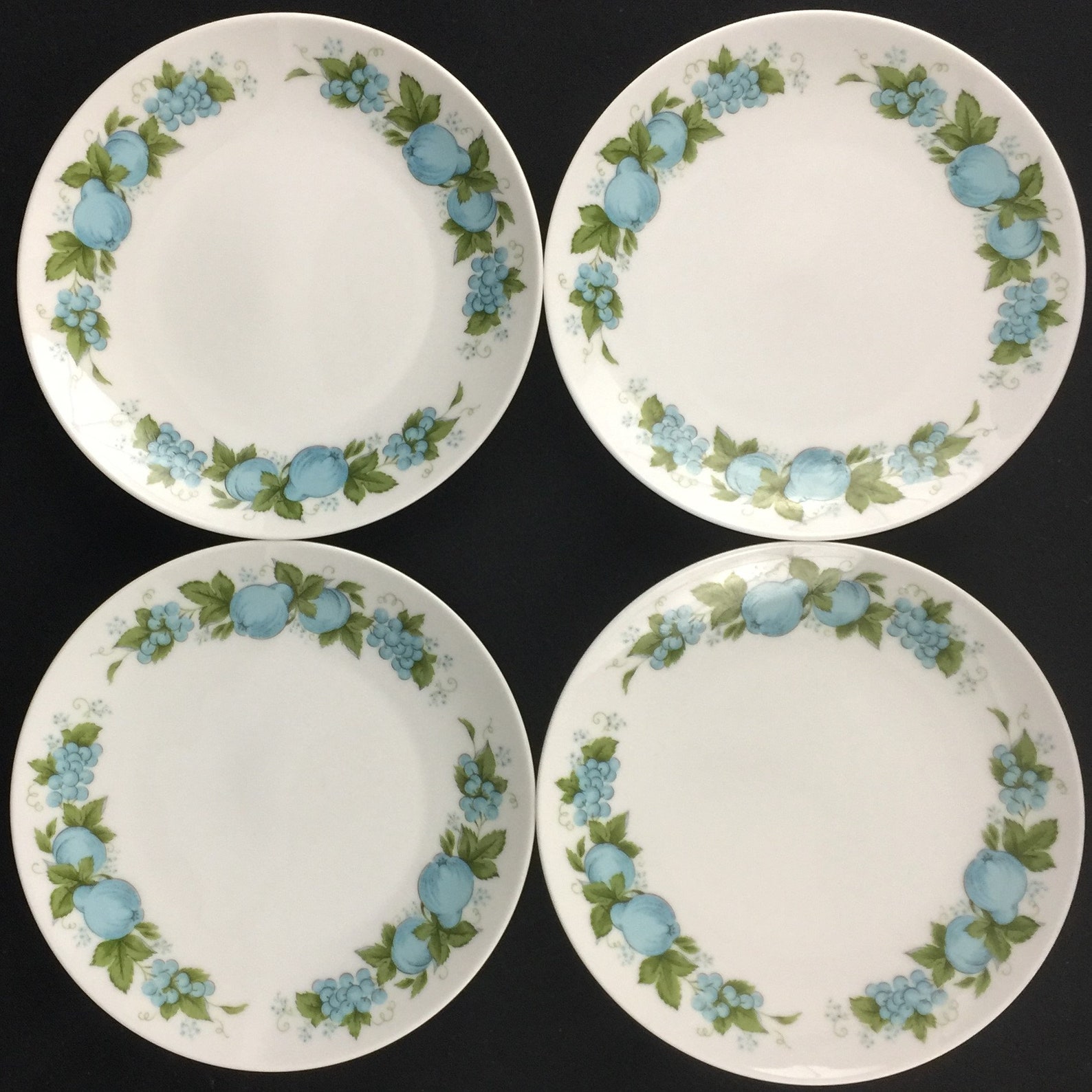 Set of 4 Vintage Bread and Butter Plates 6 1/4 by Etsy