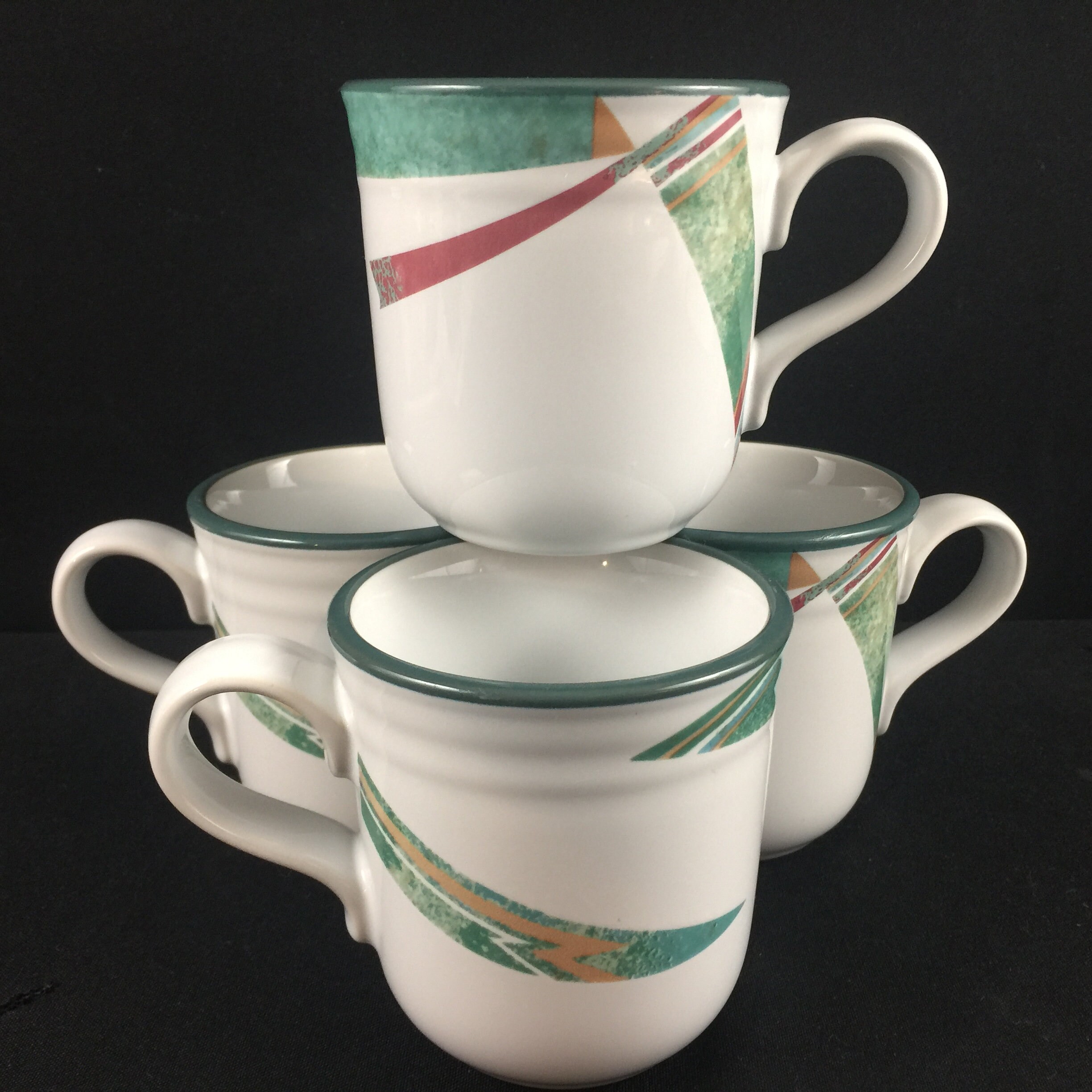 set of 4 large coffee mugs