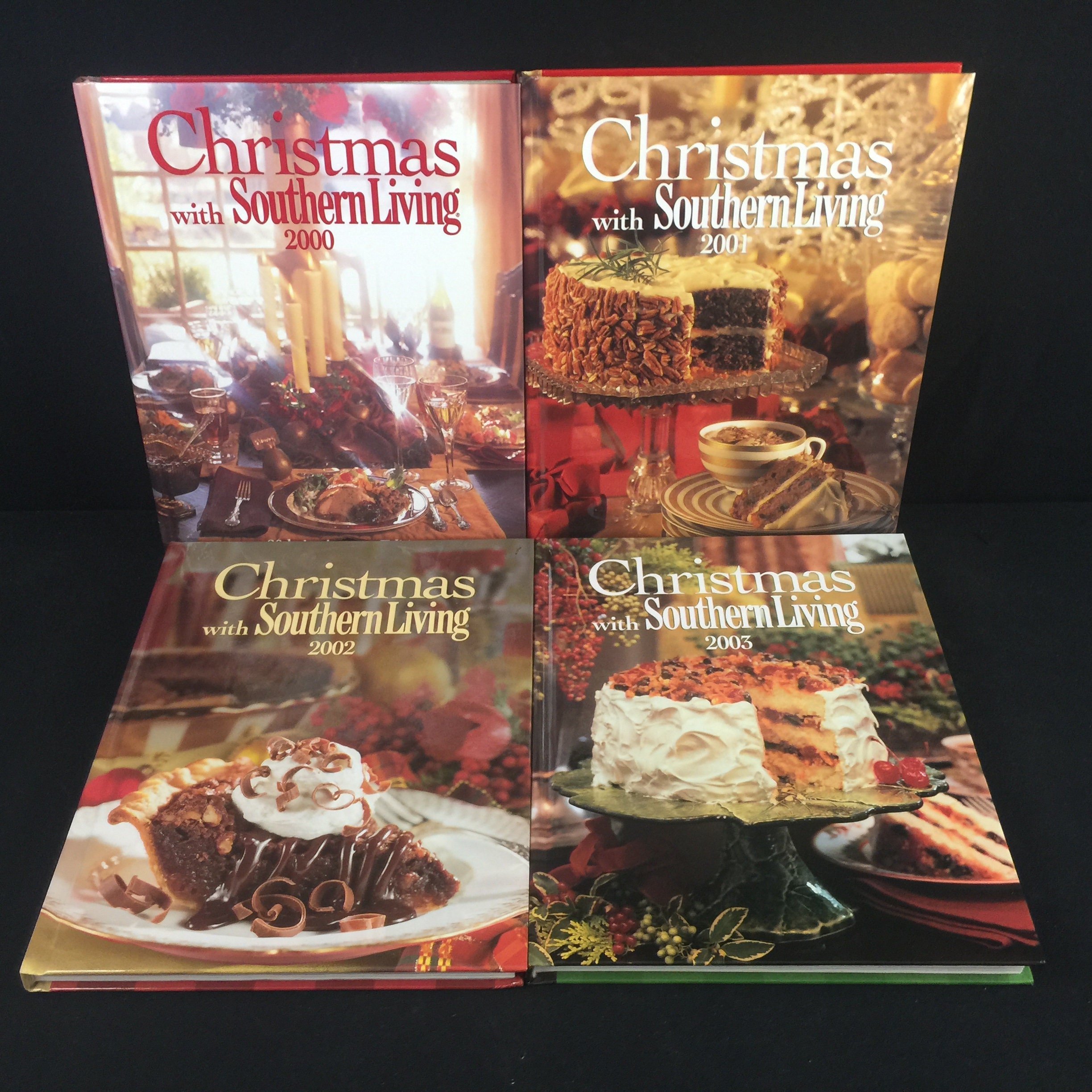 Vintage Cookbook Lot of 4 Christmas with Southern Living Etsy
