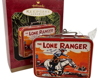 Hallmark Keepsake Ornament The Lone Ranger Lunch Box 1997 Pressed Tin 