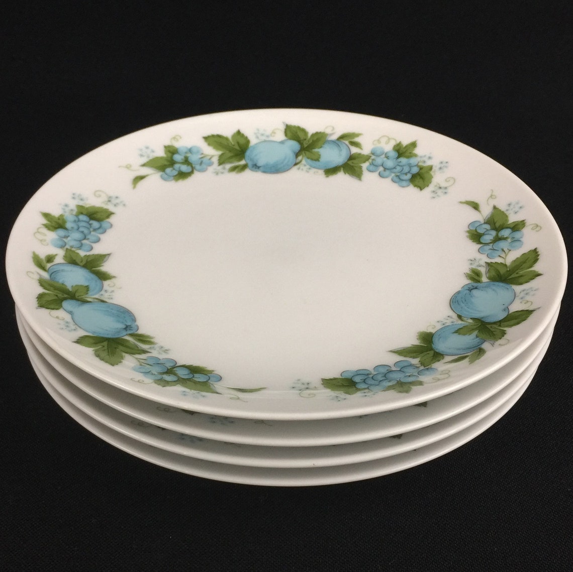 Set of 4 Vintage Bread and Butter Plates 6 1/4 by Etsy