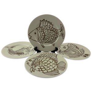 Vintage Fish Plate Made in Japan - Etsy