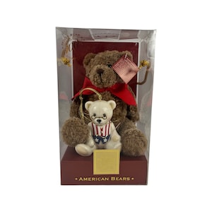 Lenox American Bears Teddy Bear 100th Anniversary Teddy Bear & Patriotic Ornament