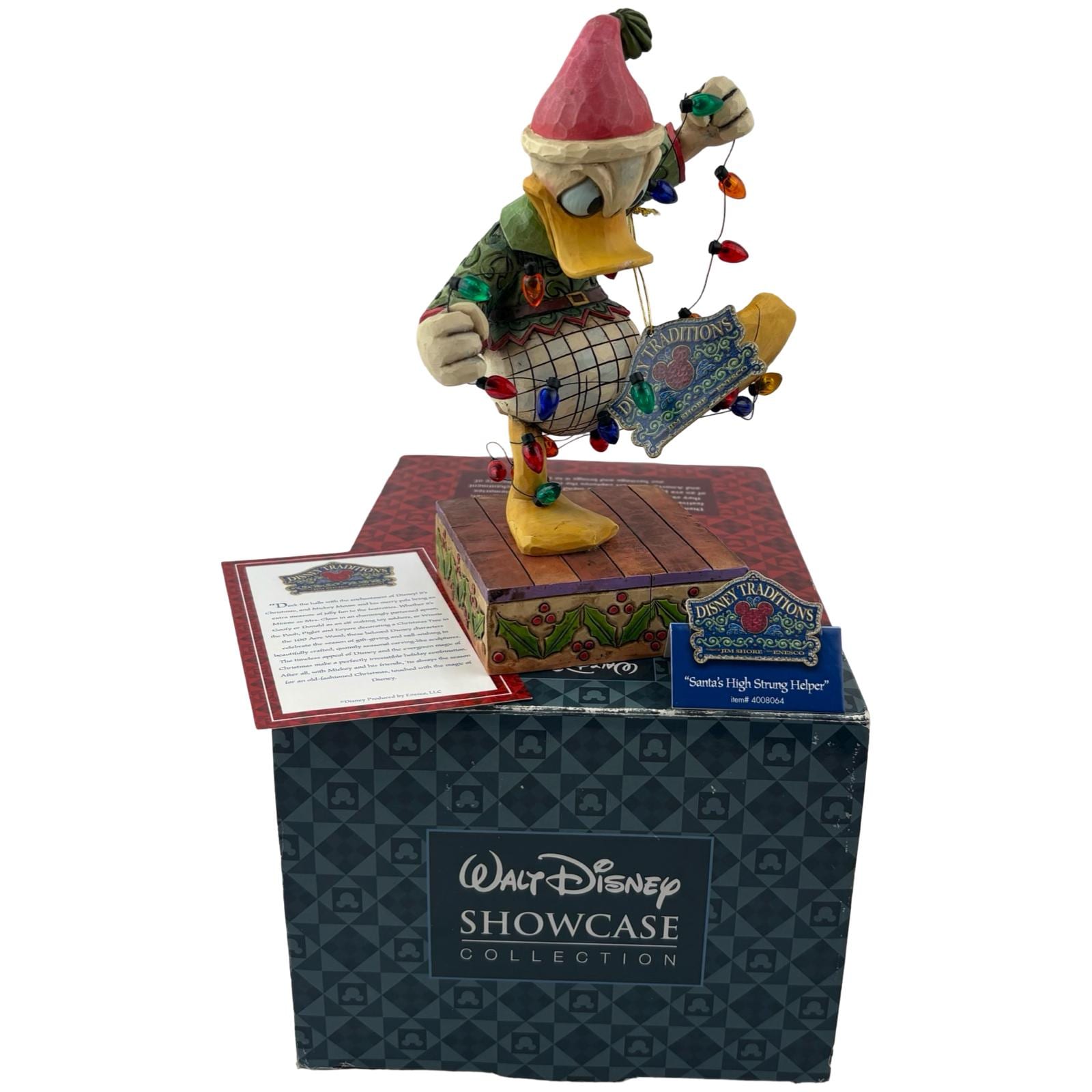 Jim Shore Santa's High Strung Helper Figurine Donald Duck Walt