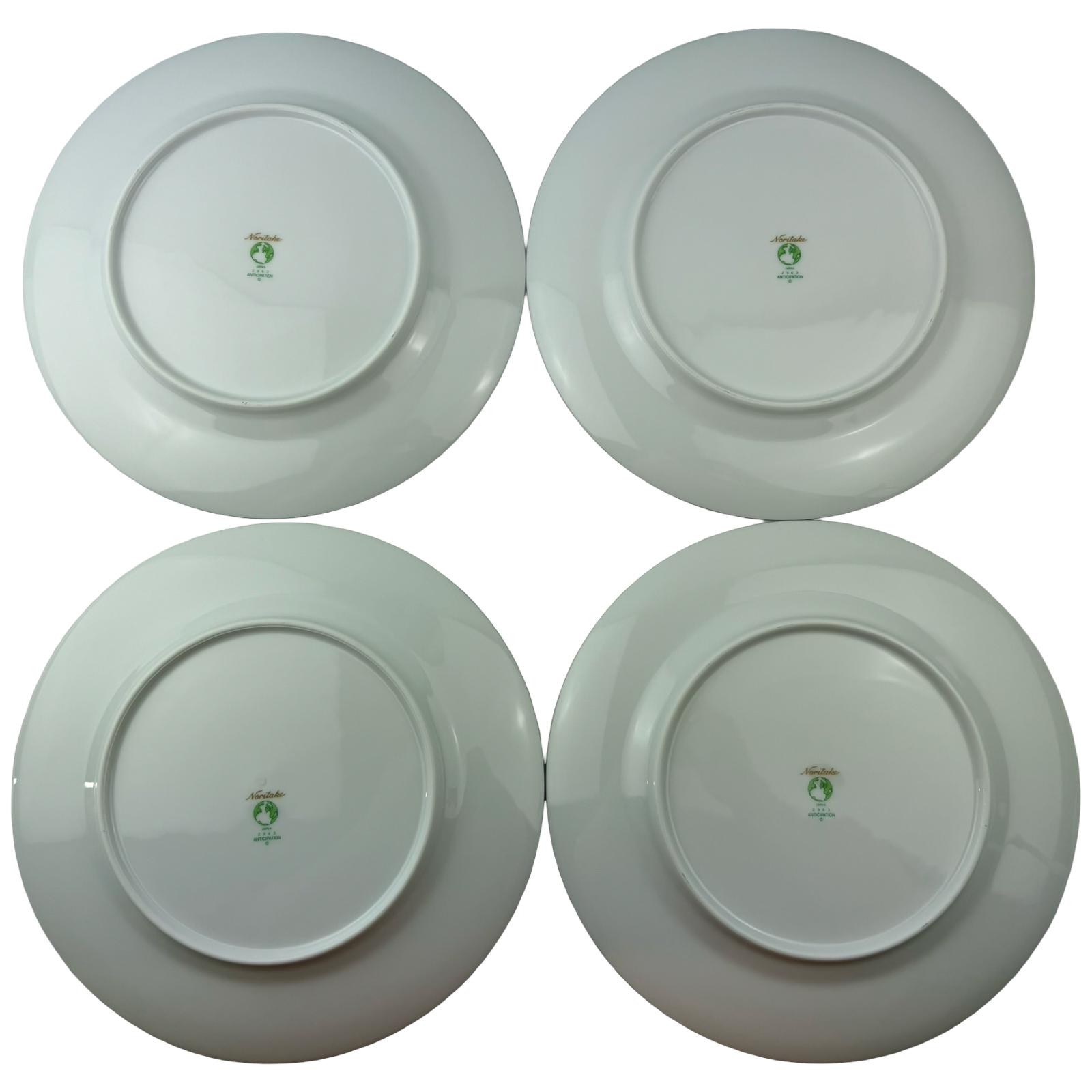 Noritake Anticipation Dinner Plates Lot of 4 Vintage 10 1/2