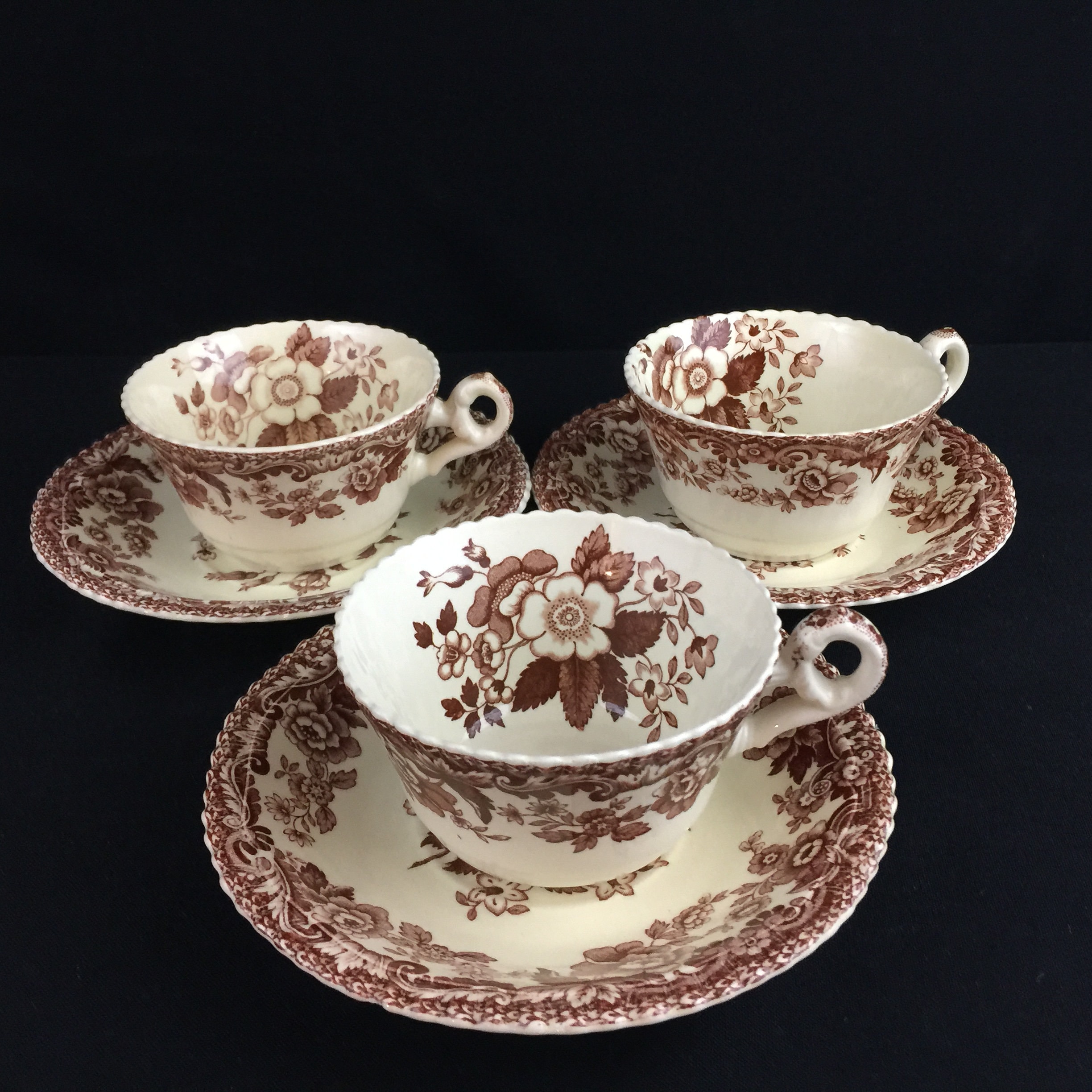 Set of 3 Vintage Cups and Saucers by Spode Copeland Marina Etsy