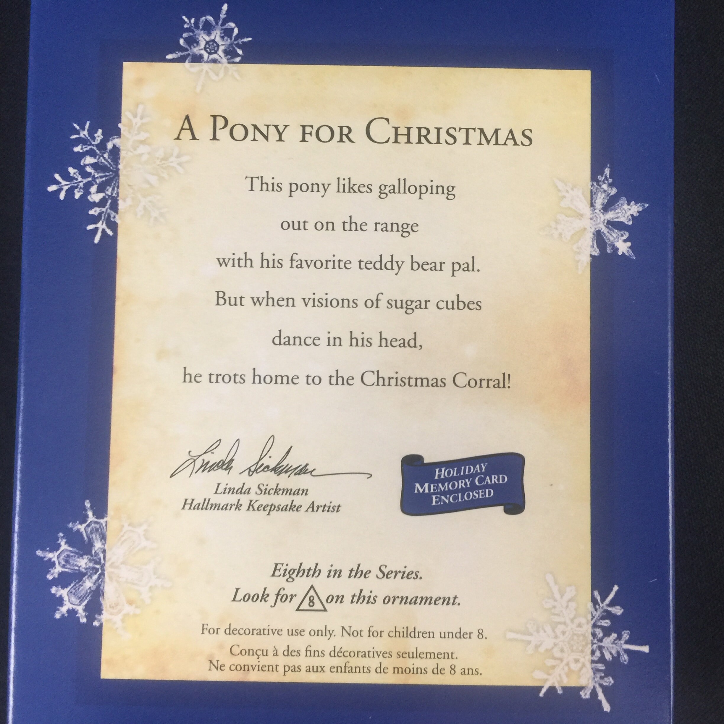 Hallmark Ornament A Pony for Christmas 8th in Series Bear Etsy