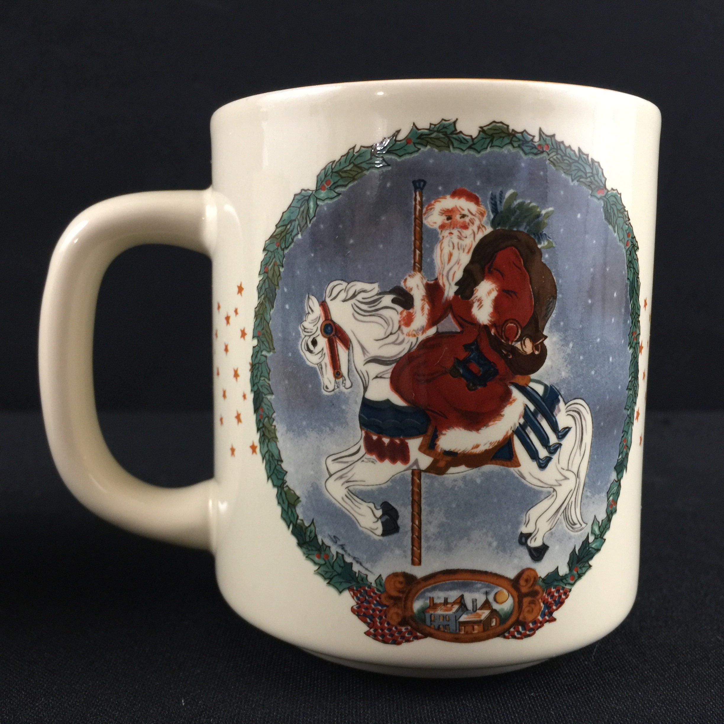 Vintage Christmas Mugs 