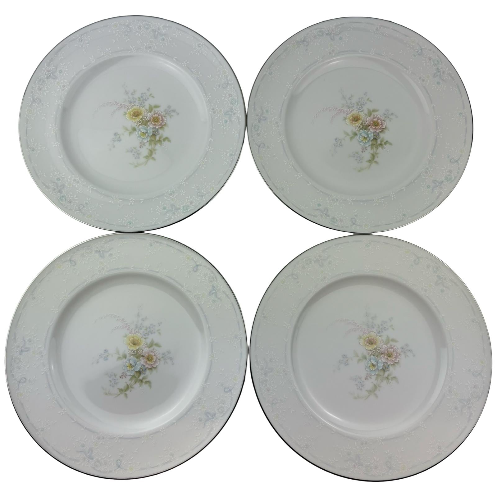 Noritake Anticipation Dinner Plates Lot of 4 Vintage 10 1/2