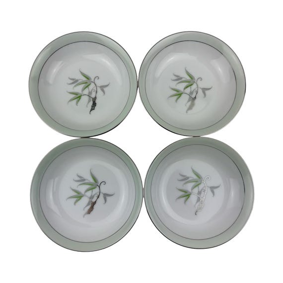 Narumi China Southwind Fruit Sauce Bowls 4 Pieces Vintage 5 3/8