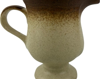 Mikasa Vollweizen Milchkännchen Sockel Vintage Braun Zierlich Gesprenkelt E8000 Made in Japan