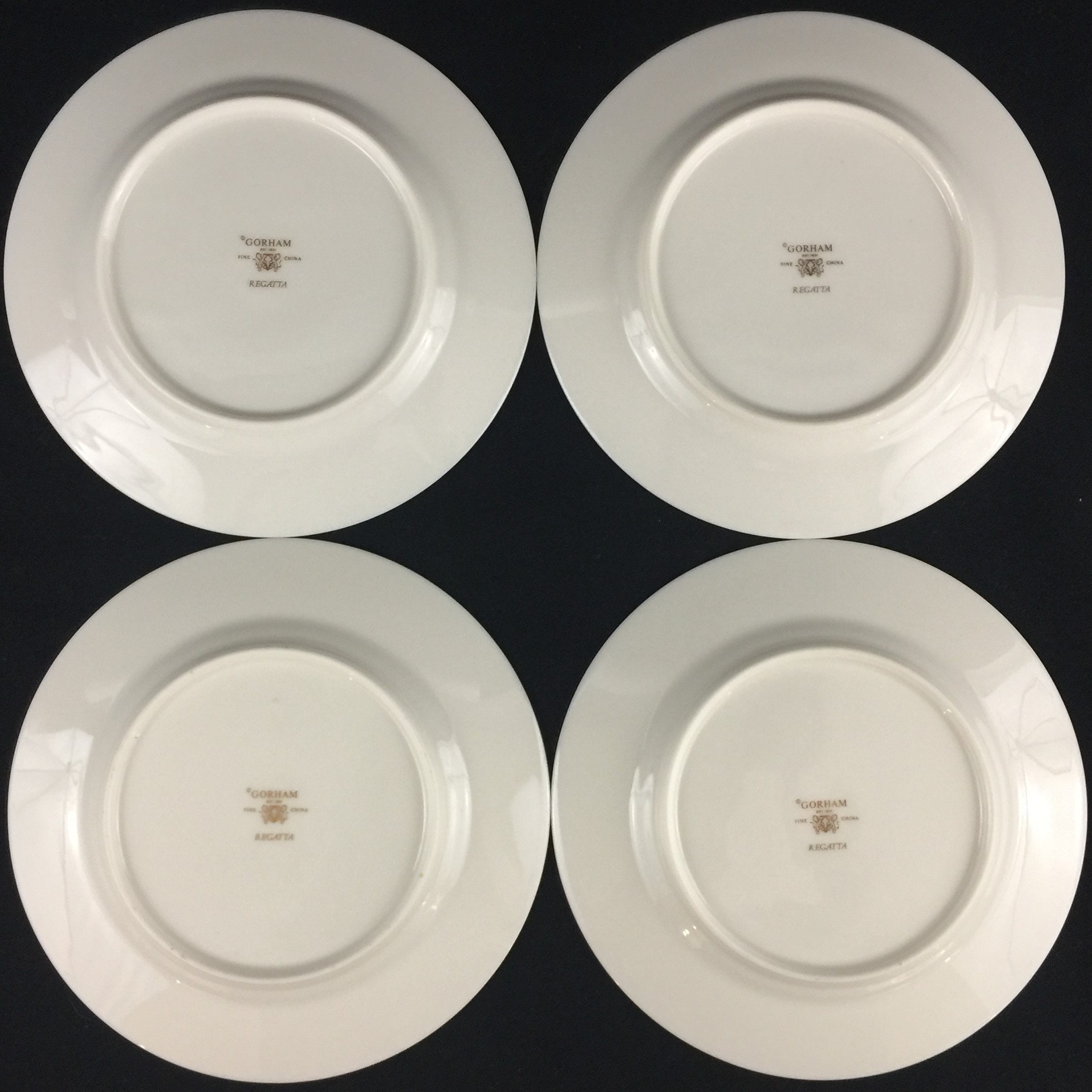 Set of 4 Vintage Bread and Butter Plates 6 1/4 by Gorham Etsy