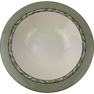 Tigela para servir legumes Victoria & Beale L'Amour, 26,7 cm, estilo vintage, com borda salpicada de flores verdes (código 9040 A)