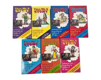 Tell Me a Story Series Veel van 7 VHS-banden Betoverende Live Storytelling Vintage NIEUW VERZEGELD