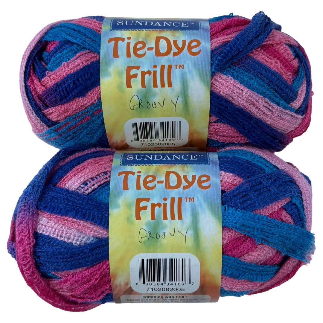 Sundance Tie-dye Frill Ruffle Yarn - Groovy - Lot of 2 A - Etsy