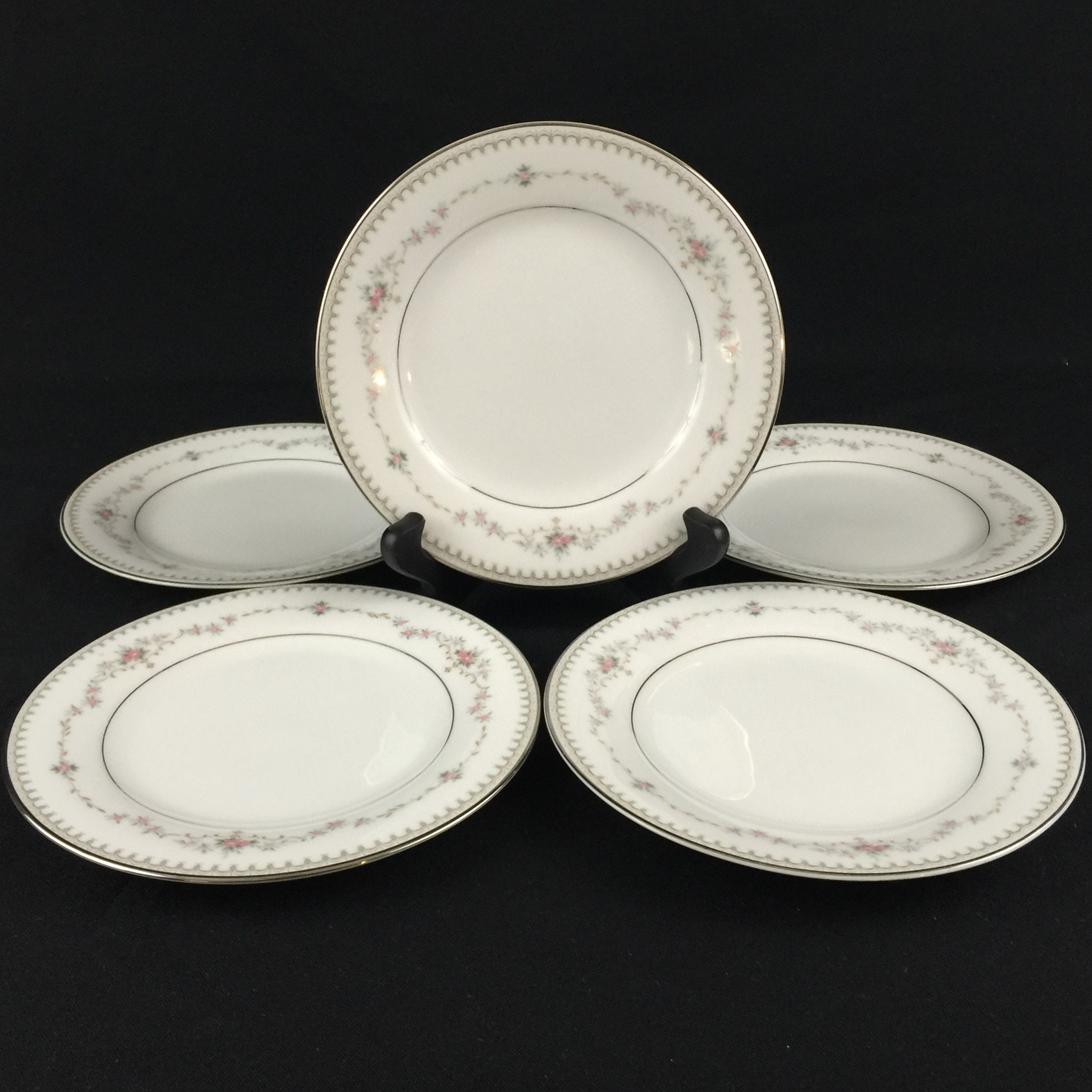 Set of 5 Vintage Bread and Butter Plates 6 1/4 by Etsy