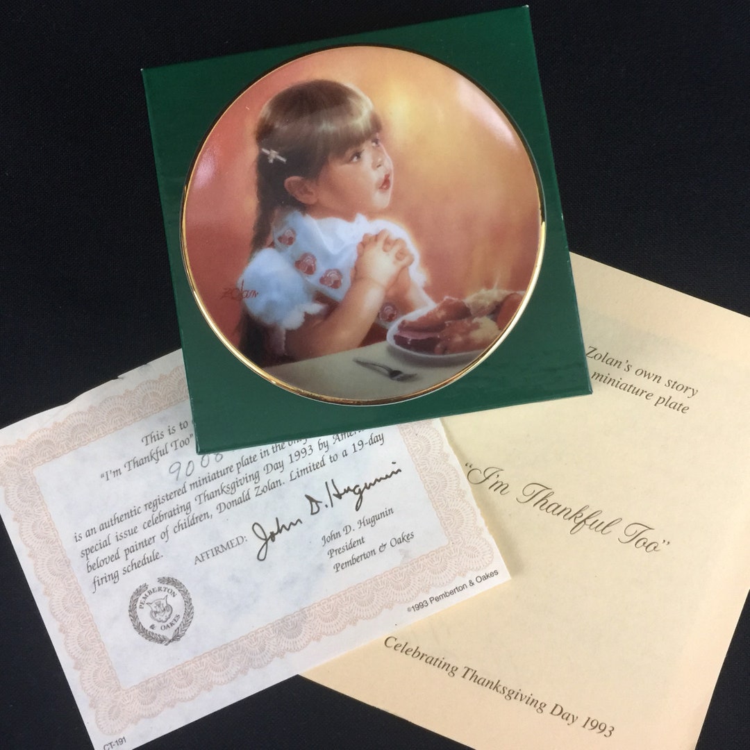 Pemberton and Oakes Miniature Collector Plate 3 I'm Etsy