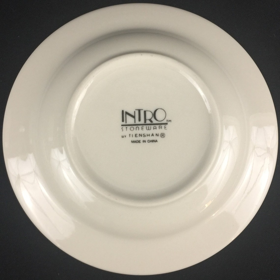 Set of 4 Vintage Saucer Plates by Tienshan Intro Stoneware Etsy