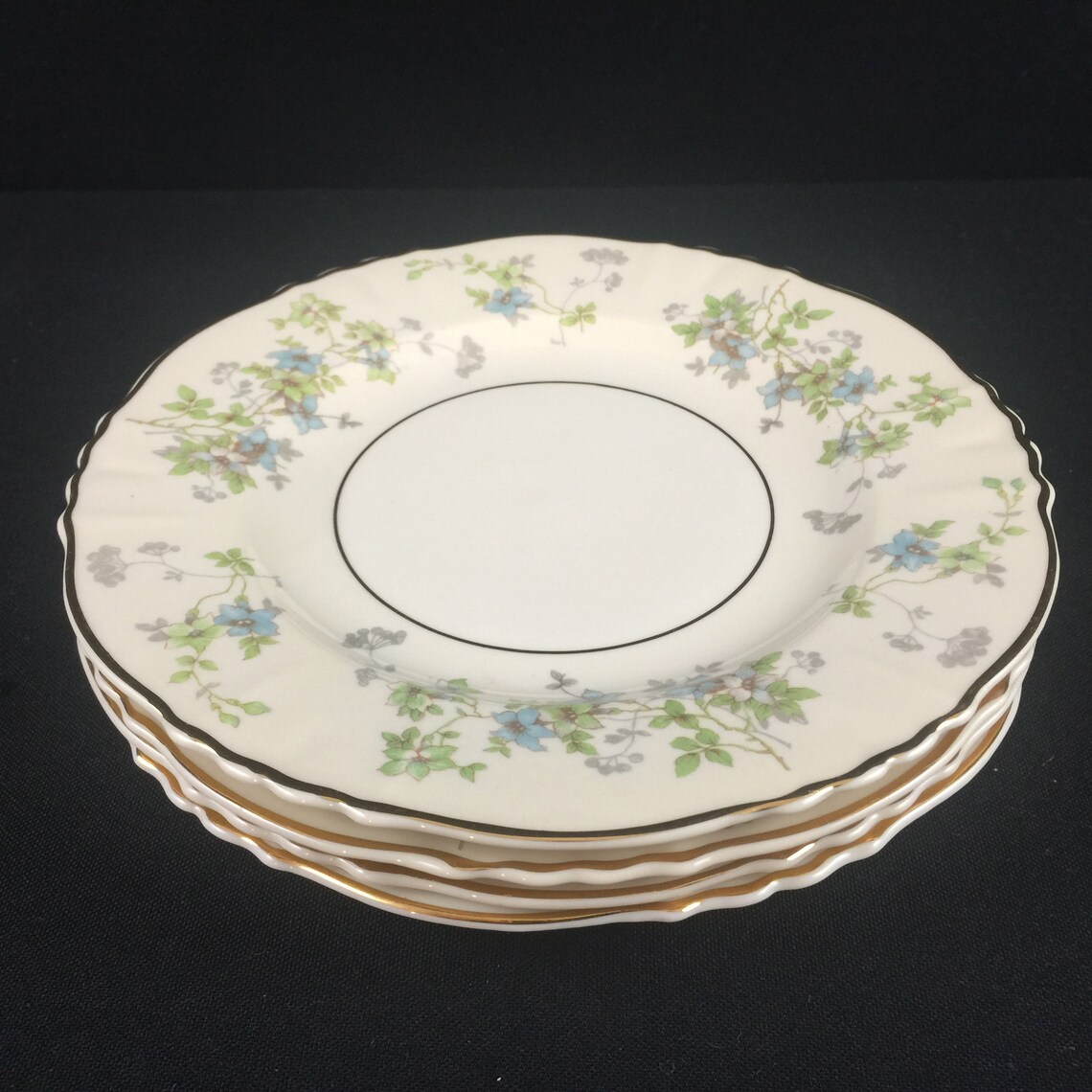 Set of 4 Vintage Bread and Butter Plates 6 3/8 by Etsy