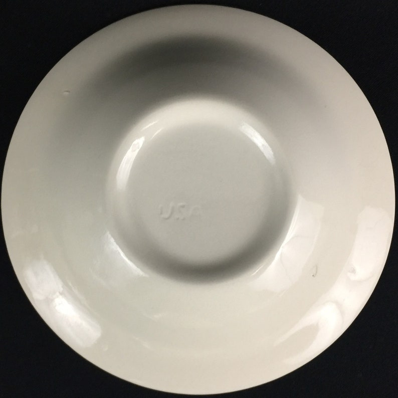 Set of 4 Vintage Rim Cereal Bowls by Royal China Company Christmas Tree RYL81 Sebring OH Made in USA