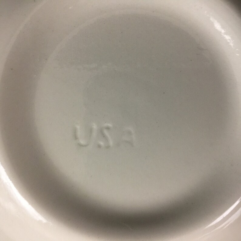 Set of 4 Vintage Rim Cereal Bowls by Royal China Company Christmas Tree RYL81 Sebring OH Made in USA