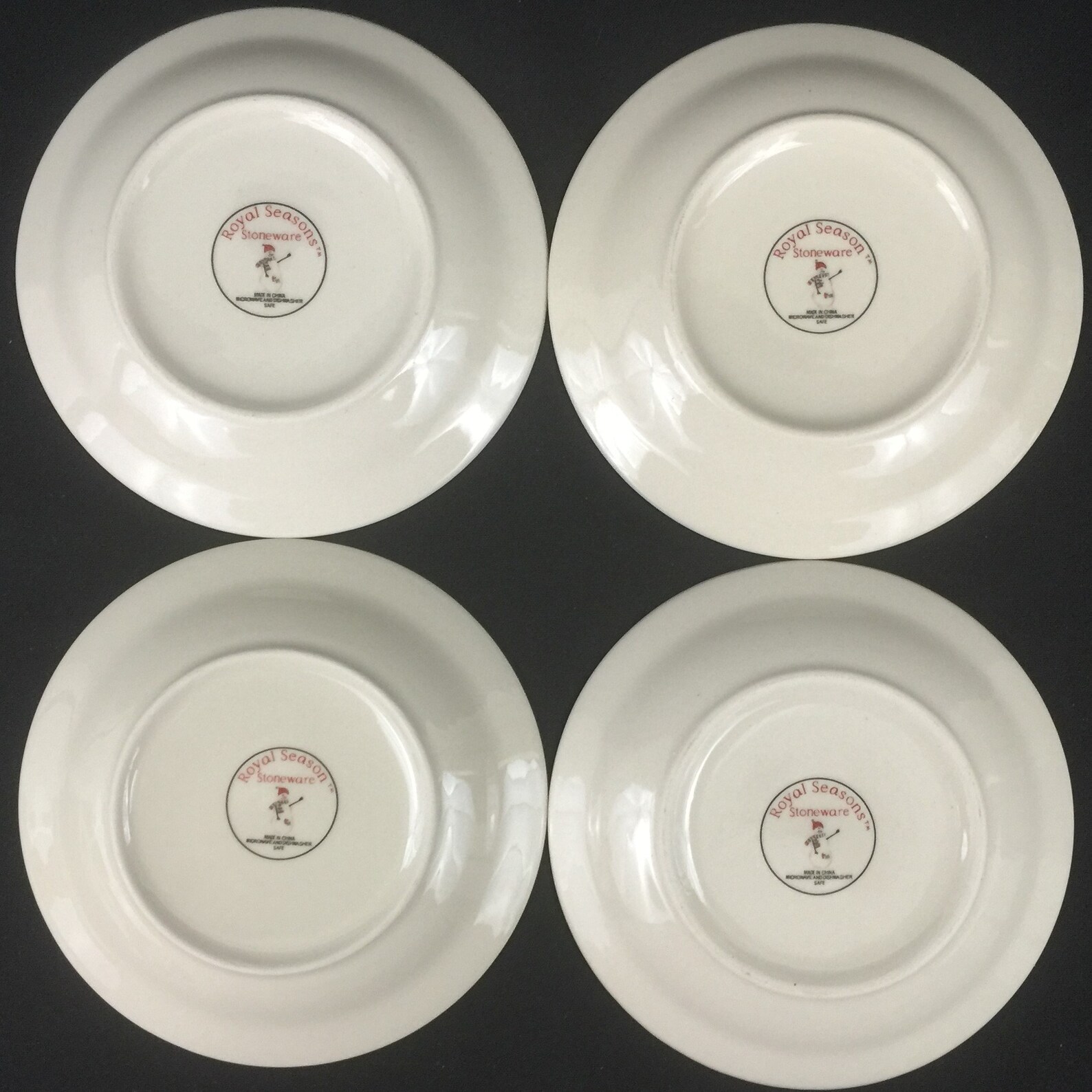 Set of 4 Vintage Bread and Butter Plates 6 1/2 by Royal Etsy