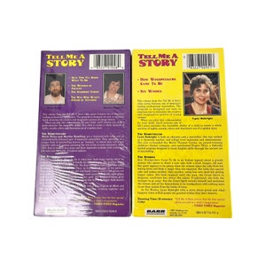 Tell Me a Story Series Lot of 7 VHS Tapes Enchanting Live Storytelling