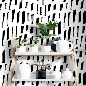Abstract Trees Minimalistic Sticker, Gray Removable Wallpaper, Minimalistic Sticker Shapes, Geometric Pattern, #14