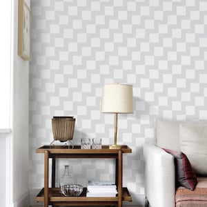 Gentle zigzag pattern wallpaper,  Repositionable, peel and stick wallpaper,  Wallskin, wall cover, wall mural  #44