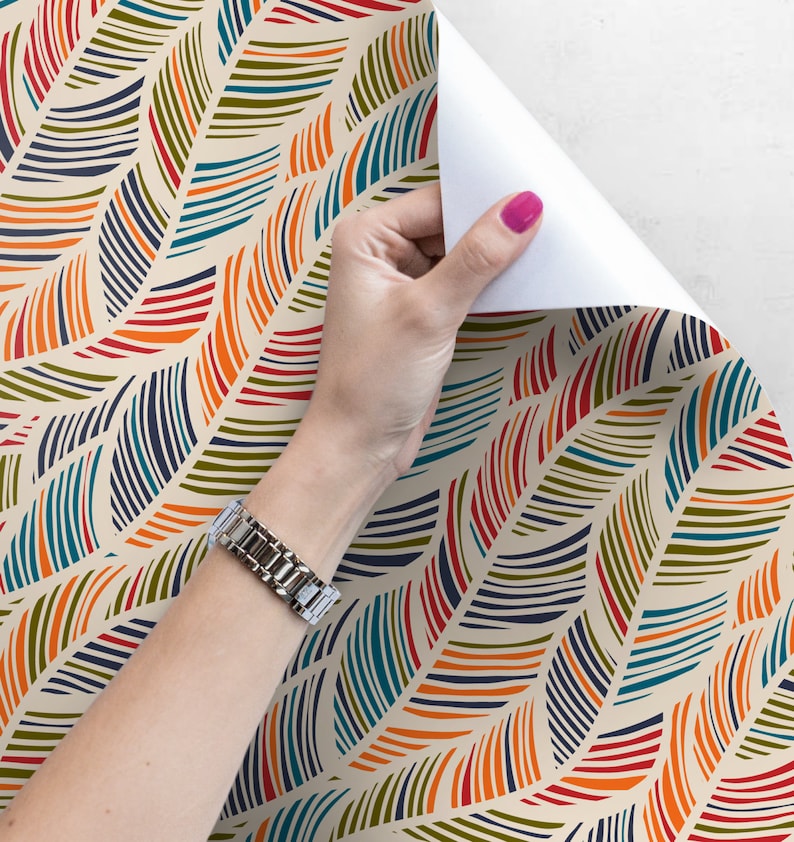 Vintage Pattern Removable Wallpaper Peel and Stick Wall Etsy