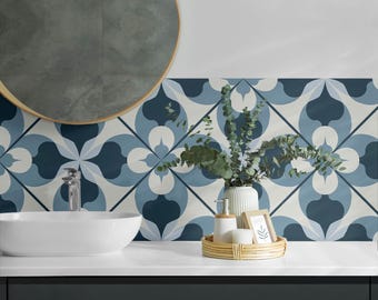 Abstract Panel Stickers, Blue Peel and Stick Panels, Splashback Panel, Backgrounds And Patterns Decal Decoration, Floor Panel Stickers