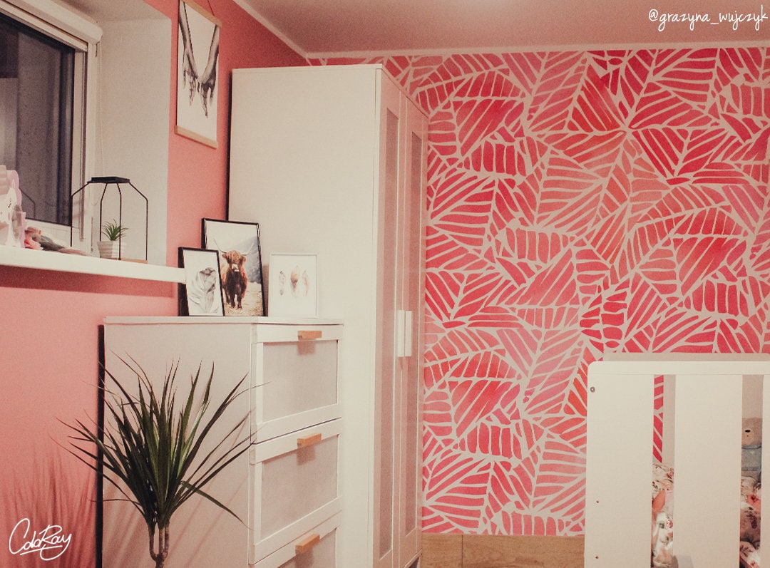 Abstract watercolor pattern wallpaper Removable wallpaper Etsy